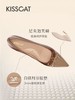KISSCAT接吻猫[瑰丽系列]24春新烤漆饰扣尖头高跟法式细跟单鞋 商品缩略图5