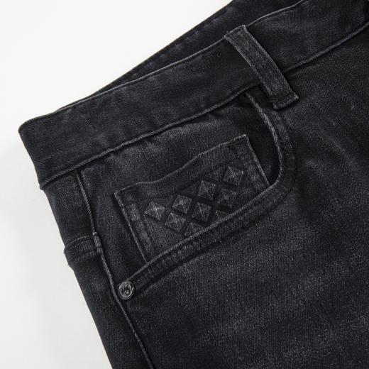 【断码清仓】HX 春秋季水洗牛仔长裤Y201330008101 商品图4