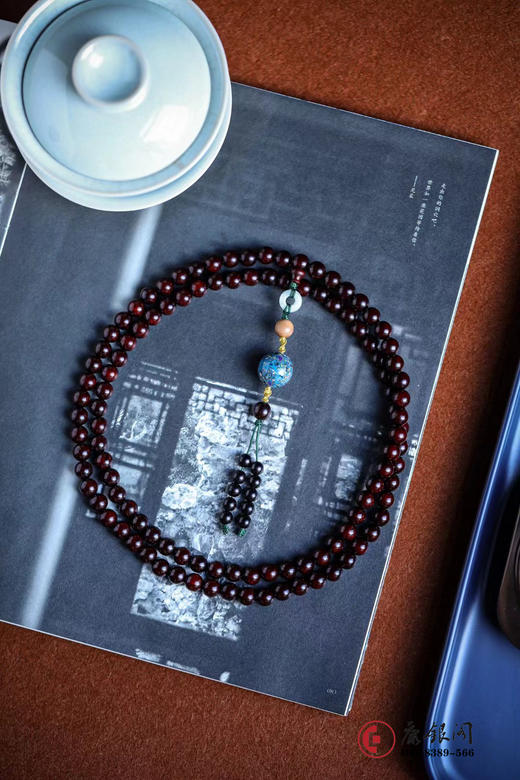 正宗印度小叶紫檀手串 108颗老山檀 佛珠念珠 商品图1