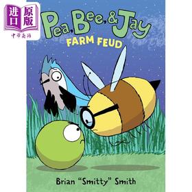 【中商原版】桥梁漫画 豌豆 蜂后和杰伊4农场事件 Pea Bee & Jay #4 Farm Feud英文原版进口 儿童图画图像小说 漫画故事 6-9岁