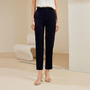 玳莎简约基础款九分小脚裤女 新款松紧腰上班烟管裤休闲裤  EA36307 商品缩略图0