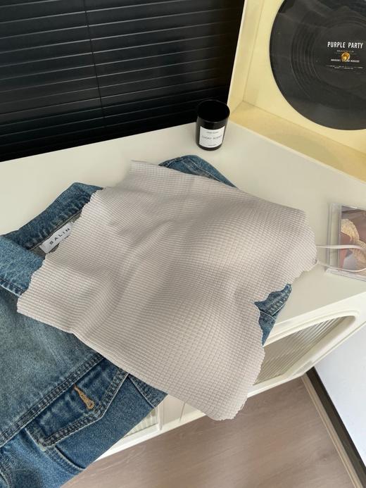 老米优品/ 开启浪漫春日《方糖格泡泡衣·花波长款吊带背心》自带胸垫免文胸！让人拒绝不了的软弹显高级！爱了!!  DD240304A 商品图6