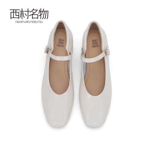 西村名物2024春季新款软底舒适法式气质真皮玛丽珍鞋仙女鞋X24AE10521 商品图2
