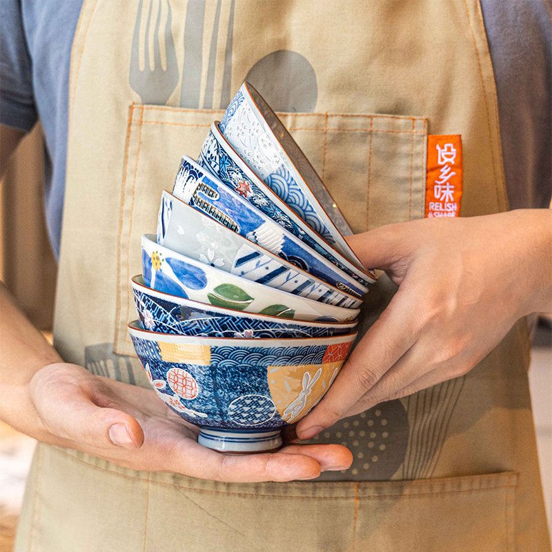 日本进口美浓烧陶瓷饭碗散件餐具秒杀款