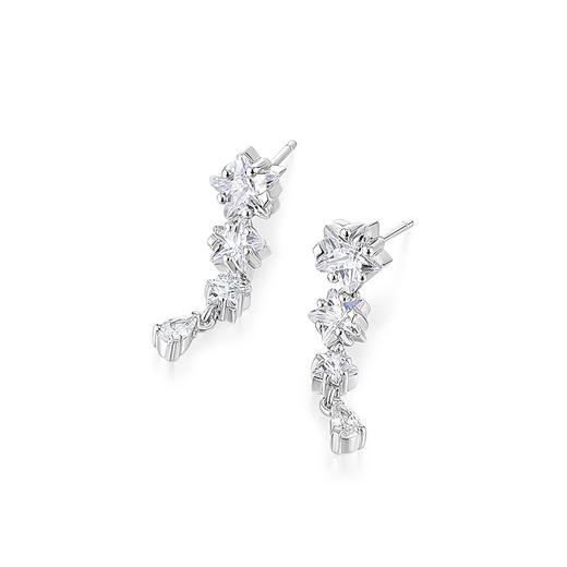 KADER卡蒂罗 绚丽之星耳环 925银闪耀繁星璀璨吸睛设计耳饰 浪漫春日精致百搭约会穿搭配饰 闺蜜款礼物礼盒装 商品图2