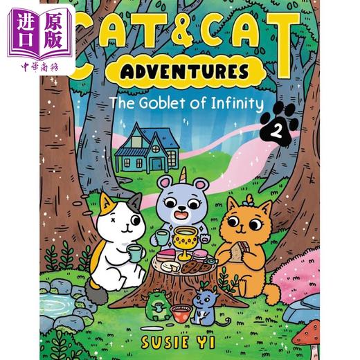 预售 【中商原版】桥梁漫画 猫猫历险记2寻找高脚杯的故事Cat & Cat Adventures The Goblet of Infinity英文原版进口 儿童图像小说 商品图0