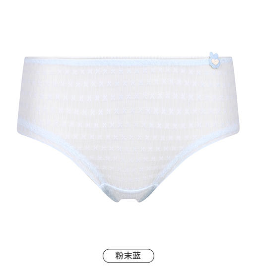都市丽人基础系列薄透丝滑内裤女锦泳提花女士内裤速干低腰三角内裤LK43A1 商品图9