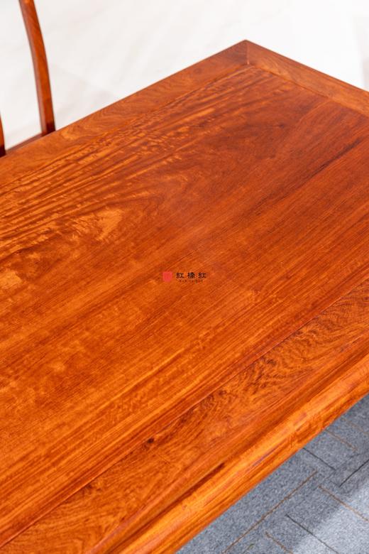 红桥红  家具严选  缅甸花梨(大果紫檀）  【138马蹄退霸王枨 方餐桌】 商品图4