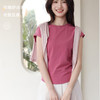 2024夏季圆领修身显瘦短袖T恤女 纯色简约小众连袖舒适上衣【夏日服饰专场】 商品缩略图1