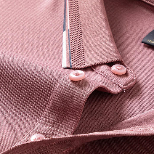 【桑蚕丝混纺】罗蒙春秋男士商务polo衫男长袖时尚舒适翻领百搭长袖t恤男 商品图10