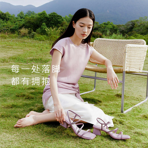 -7or9-沙发系凉鞋薰衣草 商品图3
