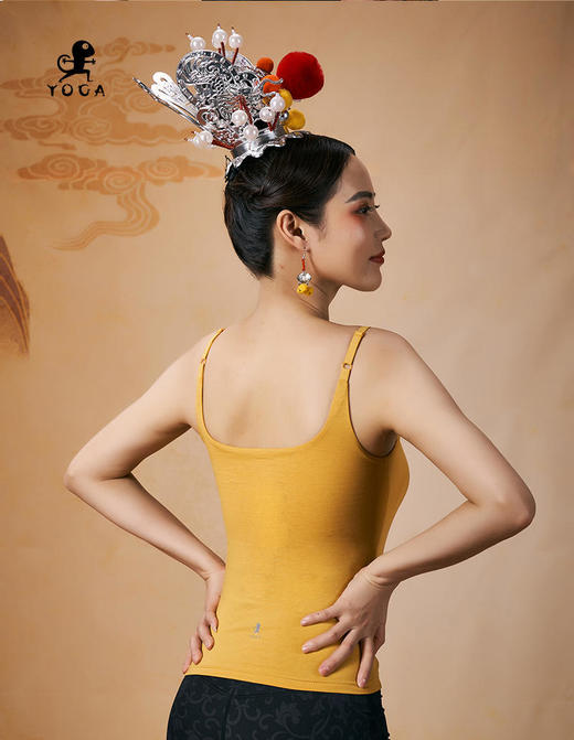 壁虎瑜伽【2402SY278】U领吊带美背背心（一体式胸垫）【5天发货】 商品图3