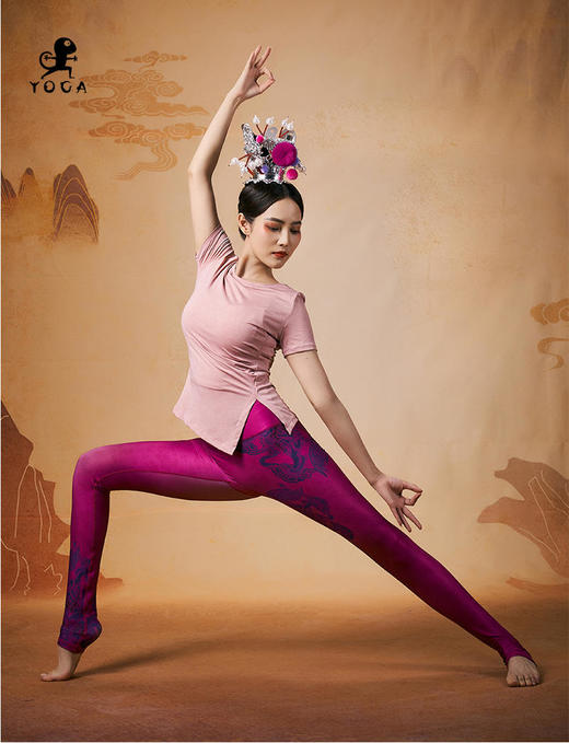 壁虎瑜伽【2402SY280】圆领修腰短袖T恤【5天发货】 商品图4