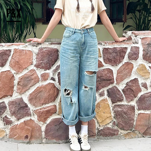 P&X设计师女装 牛仔长裤 824210382 蓝色 商品图0