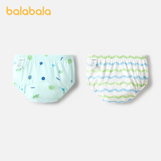 巴拉巴拉儿童内裤三角棉男童女童三角短裤小童亲肤训练裤潮两条装
 商品图2