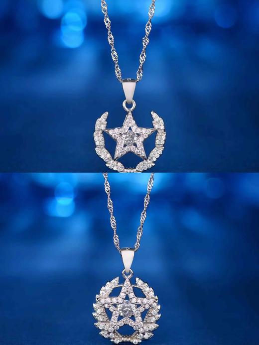 【携手系列】新款925银锆石项链手链耳钉戒指ss 商品图2