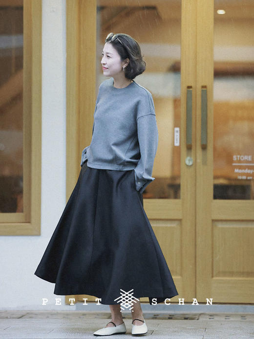 PETIT SCHAN小闪 CLO#185 Baroque elf  巴洛克精灵 空气感针织袖扣装饰卫衣 商品图2