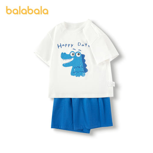 巴拉巴拉儿童套装男童短袖两件套新款夏装可爱校园运动风衣服 商品图4