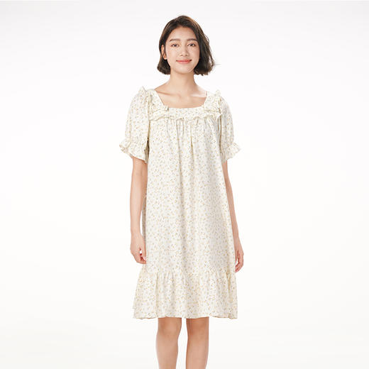 都市丽人亲情蜜语生活家居春夏睡衣女软绵绵家居服薄款短袖裙女士软绵绵睡裙LH46A9 商品图6