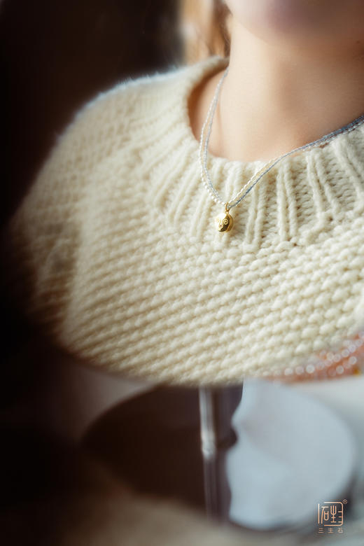 天然海蓝宝巴洛克米珠星座香氛款项链 商品图11