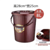 圆形茶渣桶 1个 茶盘排水桶茶台下水垃圾桶功夫茶具配件开盖隔渣茶水桶 商品缩略图5