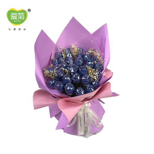 【爱菊花馍】玫瑰花束(蓝色) 商品图0