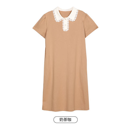 都市丽人生活家居春夏睡衣女凉感无尘棉家居服薄款短袖裙女士睡裙LH46C1 商品图8