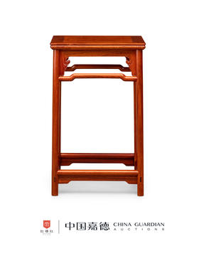 红桥红  家具严选  缅甸花梨（大果紫檀）【上博 四出头 官帽椅 茶几】