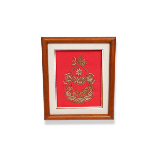 深山集市国潮民族风马尾绣葫芦装饰画 商品图1