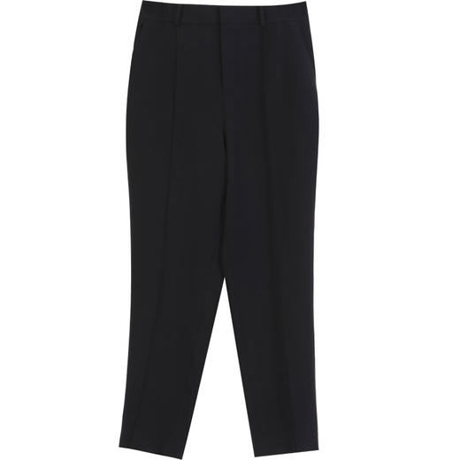 玳莎简约基础款九分小脚裤女 新款松紧腰上班烟管裤休闲裤  EA36307 商品图4