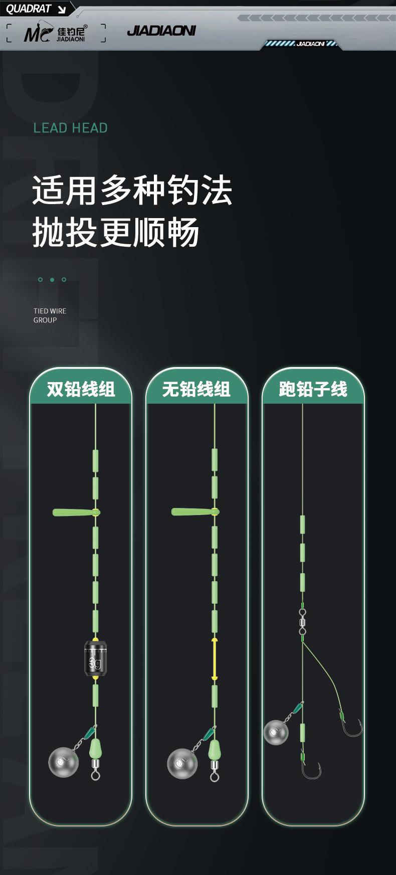 通心铅坠底钓用法图解图片