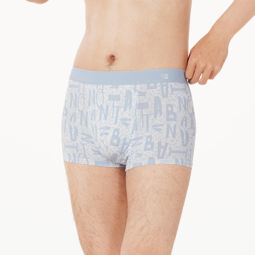 都市丽人都市锋尚潮流时尚男士平角裤男凉感冰丝男士内裤无锦纶平角FK4CA6 商品图2