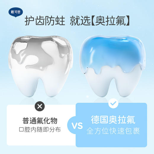 【奥拉氟漱口水推荐】戴可思儿童健齿清新漱口水（汁汁凤梨）250ml/瓶 奥拉氟防蛀 儿童专研漱口水 商品图2