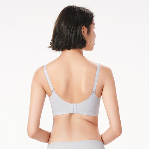 都市丽人舒适打底无痕内衣女泳布文胸AB杯适穿3/4杯A中厚B薄款树脂胶圈三排扣LB41A1 商品图3