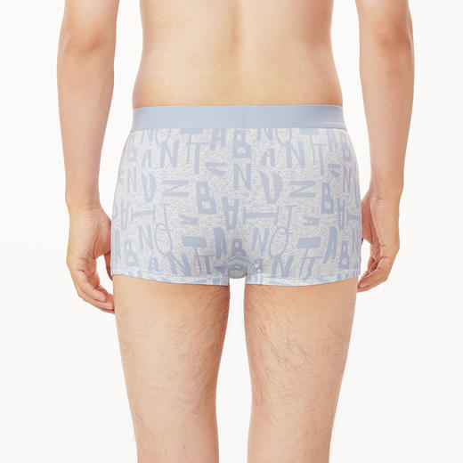 都市丽人都市锋尚潮流时尚男士平角裤男凉感冰丝男士内裤无锦纶平角FK4CA6 商品图3