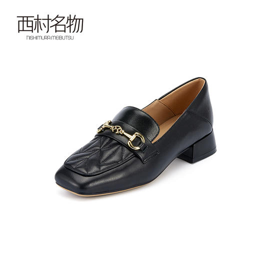 西村名物2024春季新品经典真皮舒适休闲简约通勤乐福鞋单鞋X24AM10251 商品图1