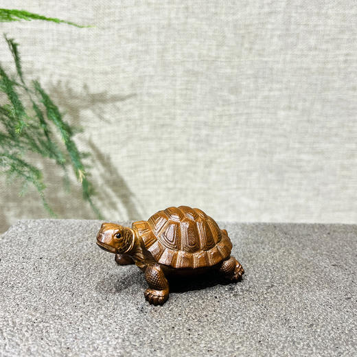 做旧小金龟/富甲一方°黄杨摆件 商品图0