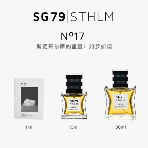 瑞典进口 SG79 Eau de Parfum 淡香精 N°17斯德哥尔摩的盛夏：如梦如烟 商品图5