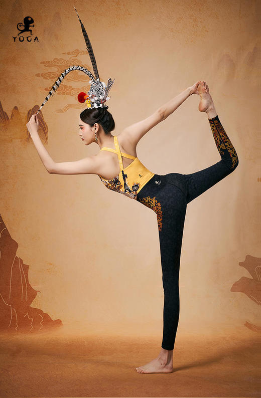 【现货秒发】壁虎瑜伽【醉春风-长裤】限量款印花瑜伽裤 商品图10