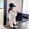 【简洁经典，纯白显高！】女童春装长袖T恤2024新款，儿童纯白开叉打底衫上衣洋气中大童内搭，柔软舒适，透气性好，不易起球，适合各种场合穿着！-lm 商品缩略图0