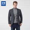 罗蒙春秋男士小西装外套男时尚休闲经典格纹单西服上衣外套男 商品缩略图0