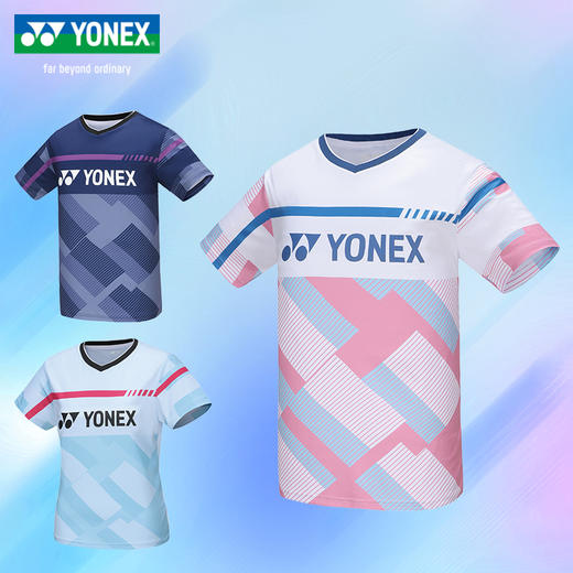 YONEX尤尼克斯羽毛球服短袖110134BCR/210134BCR男女款羽毛球服短袖[特惠清仓] 商品图0