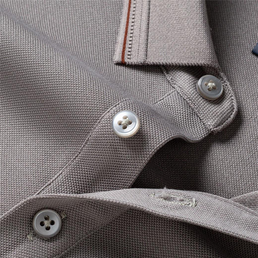 【桑蚕丝混纺】罗蒙春秋男士商务polo衫男长袖时尚舒适翻领百搭长袖t恤男 商品图8