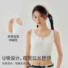 半练U领纽扣吊带背心T2411 | 可开合U领纽扣、加宽肩带收副乳、自带bra免穿内衣 商品缩略图3