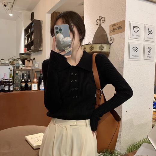 【YW】无忧购韩系小清新翻领百搭修身软糯毛衣1230（截单后7天发货)25年清仓捡漏 商品图4
