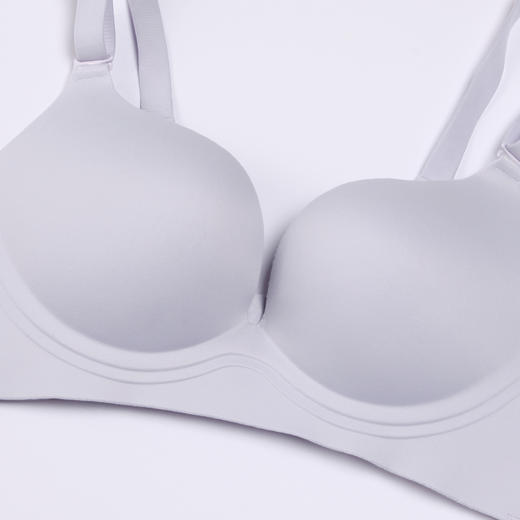 都市丽人舒适打底无痕内衣女泳布文胸AB杯适穿3/4杯A中厚B薄款树脂胶圈三排扣LB41A1 商品图4