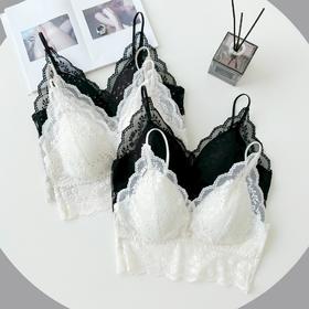 老米优品/ 5-7天。大胸显小👙《法式蕾丝固定薄杯性感美背文胸》妥妥自留款！敲爱的舒适感，精致感！NY240304A