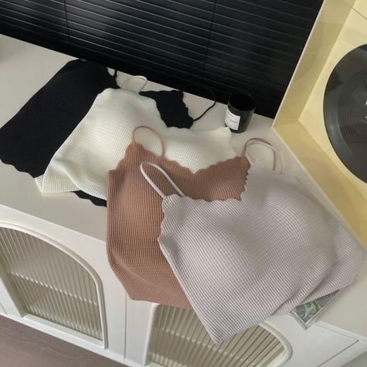 老米优品/ 开启浪漫春日《方糖格泡泡衣·花波长款吊带背心》自带胸垫免文胸！让人拒绝不了的软弹显高级！爱了!!  DD240304A 商品图4