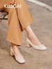 KISSCAT接吻猫2024年新款气质法式中跟鞋温柔通勤粗跟单鞋 商品缩略图1