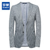 罗蒙 春秋男装 小西装外套 时尚休闲 两粒扣 千鸟格单西服 上衣外套 商品缩略图2